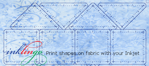 Inklingo Print shapes on fabric with your Inkjet