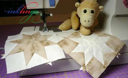 How to sew stars by machine with Inklingo