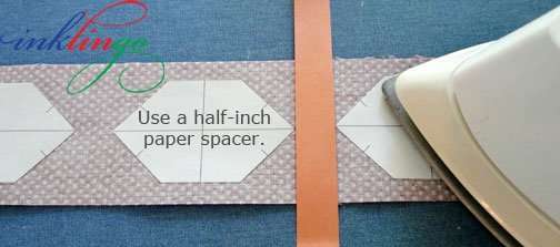 Use a 0.5 inch spacer between shapes.