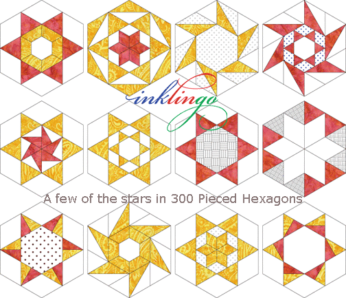 300 Pieced Hexagons