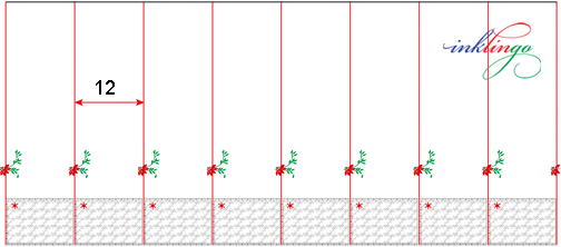 Print 8 identical sheets of diamonds