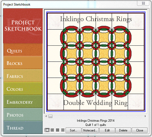 Inklingo Christmas Rings PJ7