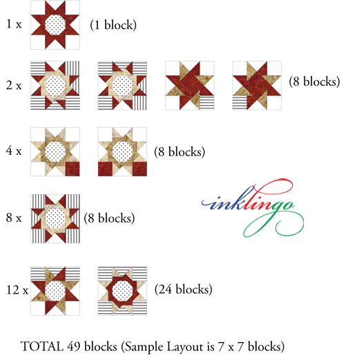 49 Waltzing Matilda and Waltzing Judy blocks