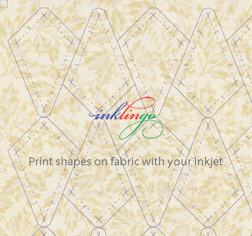 Print Inklingo shapes on fabric with your Inkjet