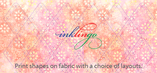 Print diamonds on fabric with Inklingo