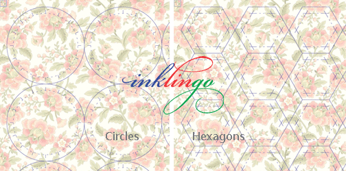 Print circles on fabric with Inklingo