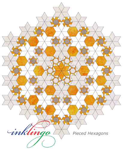 Inklingo Pieced Hexagons