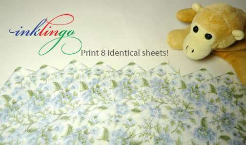 Print 8 identical sheets