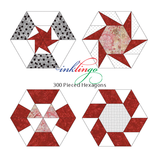 Inklingo Pieced Hexagons