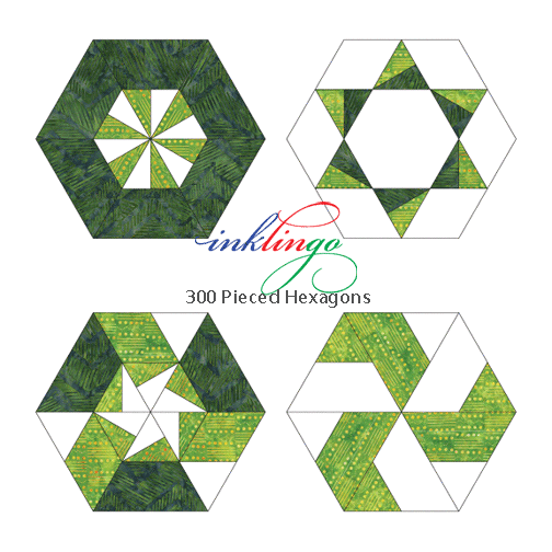 Inklingo Pieced Hexagons