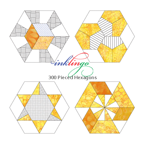 Inklingo Pieced Hexagons