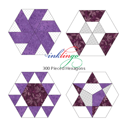 Inklingo Pieced Hexagons