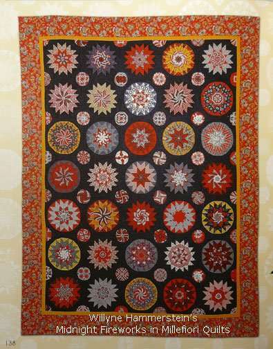 Millefiori Quilts - Midnight Fireworks by Willyne Hammerstein