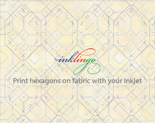 Print hexagons on fabric with your Inkjet