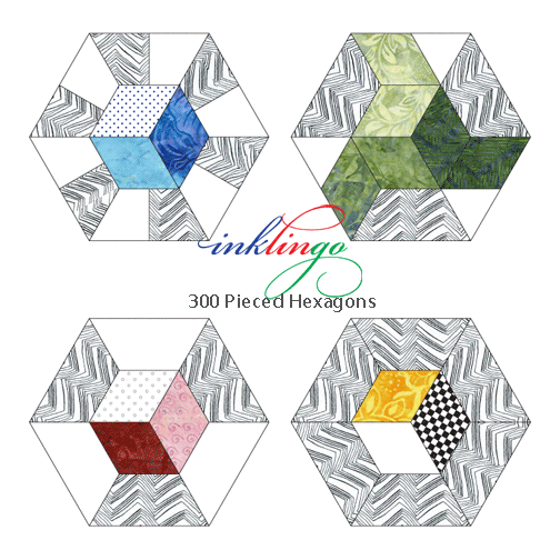 Inklingo 300 Pieced Hexagons