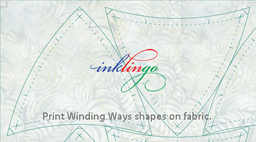 Print Winding Ways templates on fabric