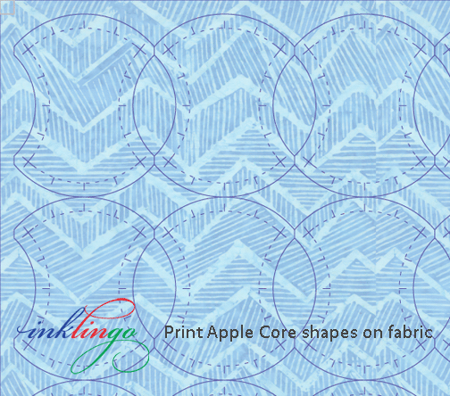 Print Apple Core templates on fabric