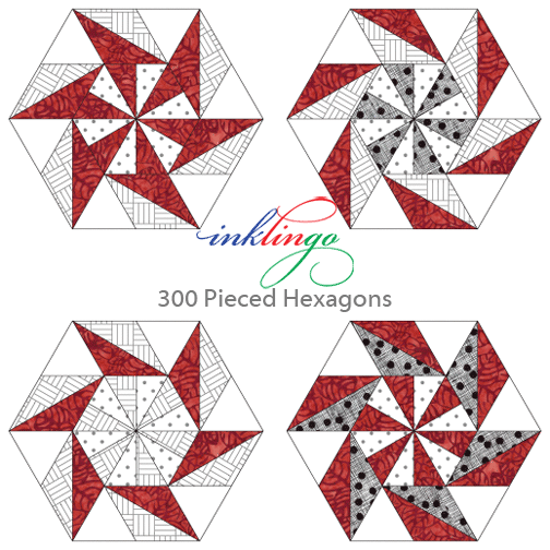 Pieced Hexagons