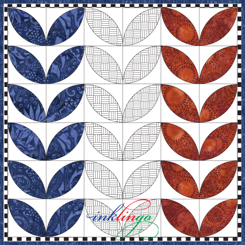 Worksheet for Petals Quilt