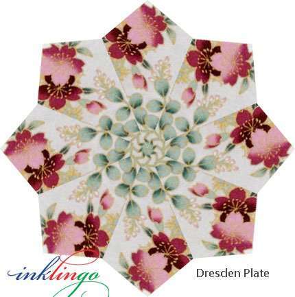 Inklingo Dresden Plate with Folded Blades