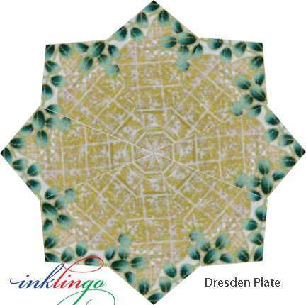 Inklingo Dresden Plate with Folded Blades