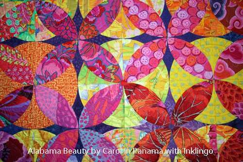 Inklingo Alabama Beauty quilt by Carol in Panama