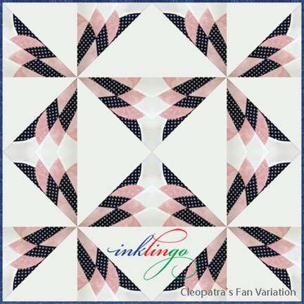 Cleopatra's Fan Quilt with Inklingo