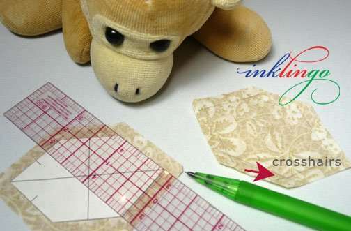 Draw the sewing lines manually