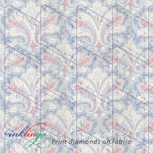 Print diamonds on fabric