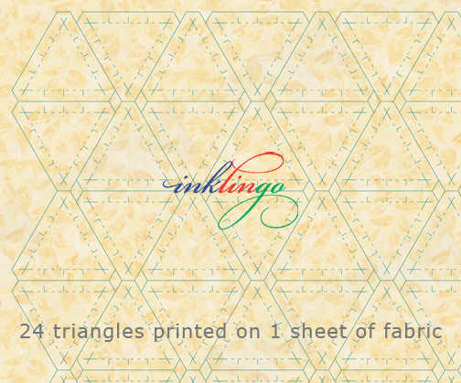 Print triangles on fabric with your Inkjet