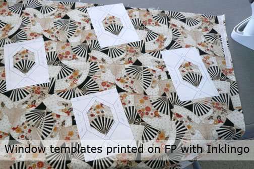 Window templates for fussy cutting