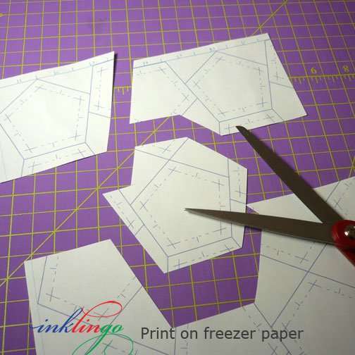 Freezer paper templates