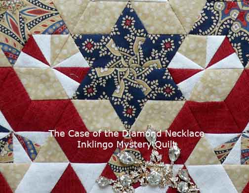 The Case of the Diamond Necklace Mystery Quilt COTDN