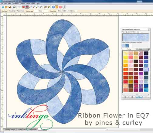 Inklingo Ribbon Flower in EQ7