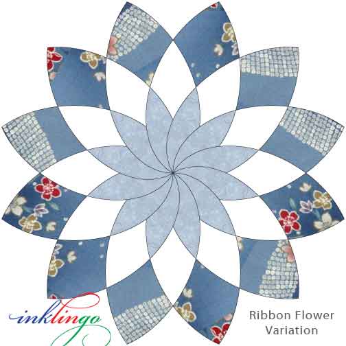 Inklingo Ribbon Flower variation