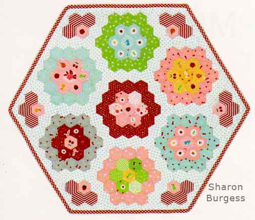 Flower Garden Mini Quilt Sharon Burgess