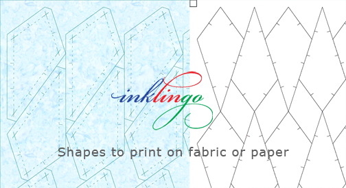 Print templates for La Tarantella quilt