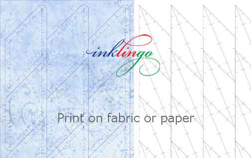 Print diamonds on fabric or paper