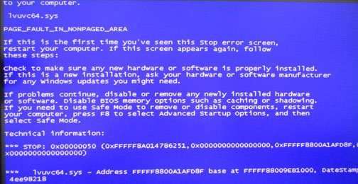 The Dreaded Blue Screen