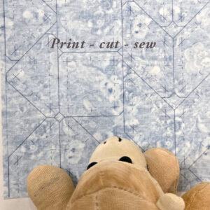 print quilt shapes on fabric