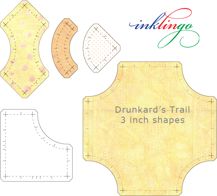 shapes for 3 inch Drunkard's Trail units