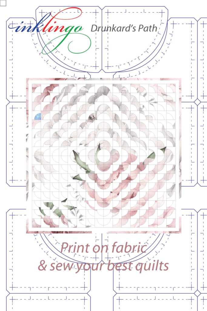 Drunkard's Path Quilt with Inklingo