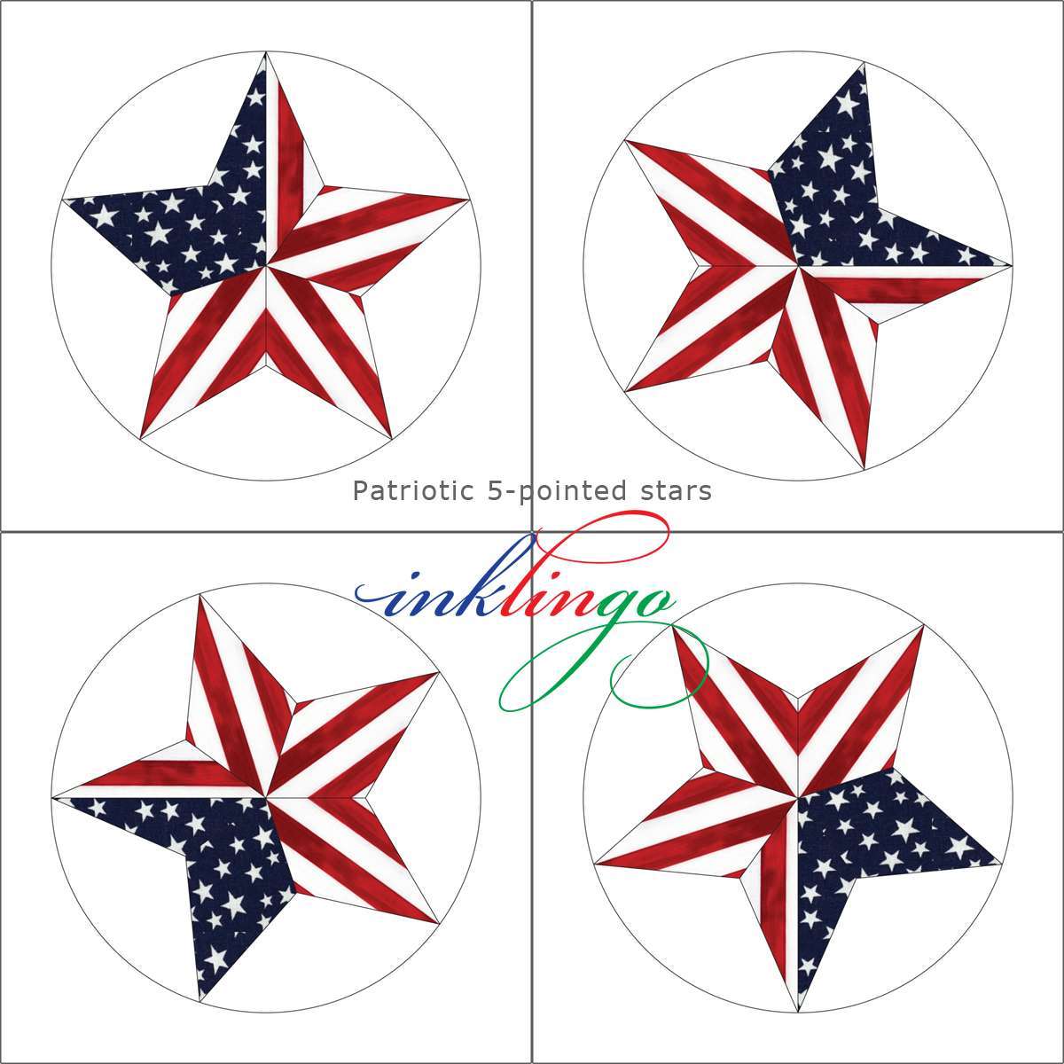 patriotic 5-pointed star