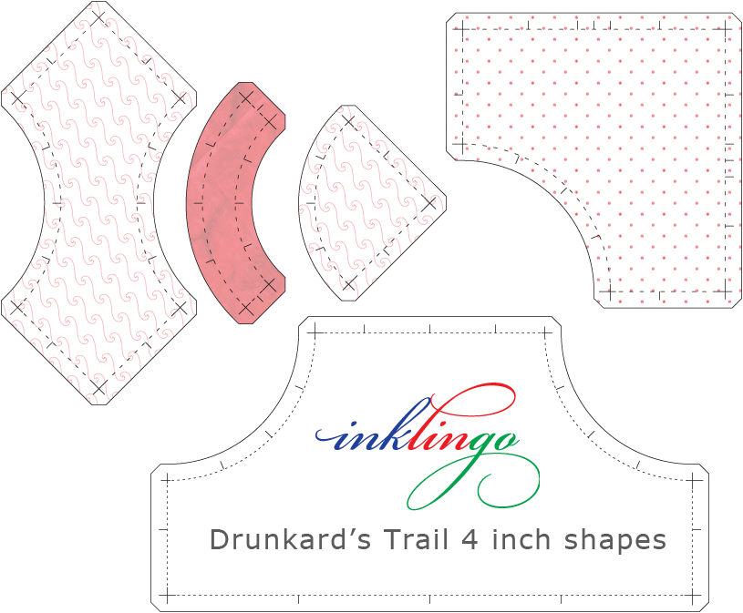 shapes for 4 inch Drunkard's Trail units