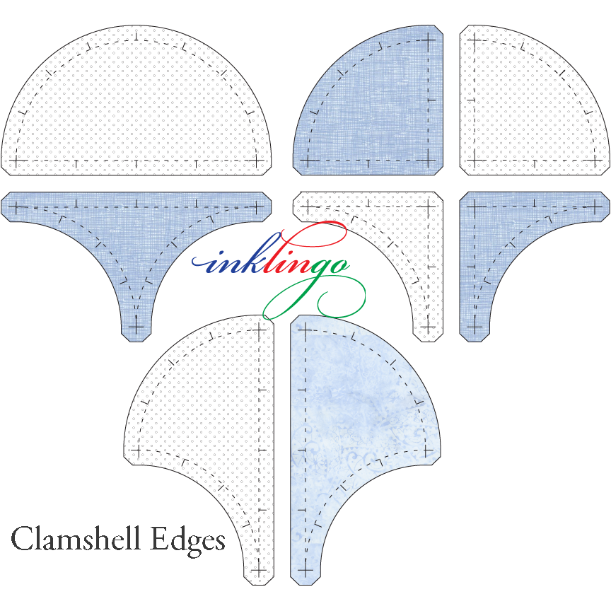 dimensions Clamshell edges 4 inch shapes