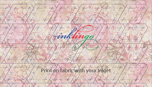 print diamonds on fabric with Inklingo