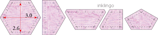 print templates for 1.5 inch hexagons on fabric