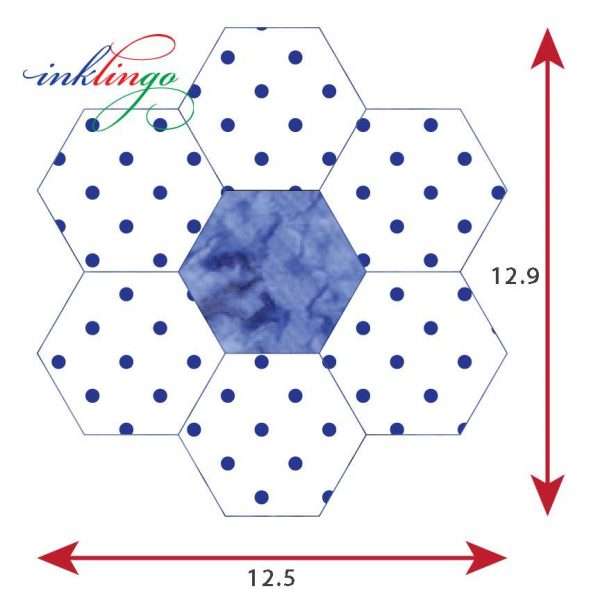 Hexagon Flower Dimensions