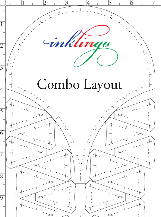 Optional Combo Layout for Clamshell Pickle 9 inch