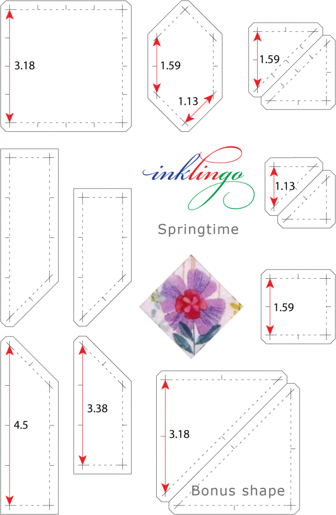 templates for springtime quilt block